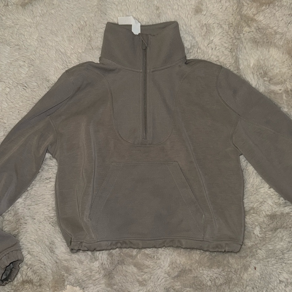 Lululemon Softstreme half zip Riverstone* size 2